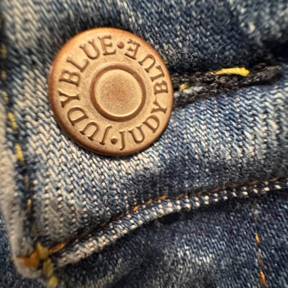 Judy Blue Women Denim Fringed Side Medium Wash Jeans15/32 - Picture 8 of 10